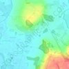 Topografische kaart Woodeaton, hoogte, reliëf