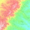Topografische kaart Udenu, hoogte, reliëf