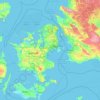 Topografische kaart Hoofdstad, hoogte, reliëf