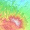 Topografische kaart Kawasan Gunung Prau, hoogte, reliëf