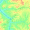 Topografische kaart Arapoema, hoogte, reliëf