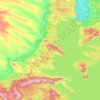 Topografische kaart Bratsk, hoogte, reliëf