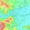 Topografische kaart Przemyśl, hoogte, reliëf