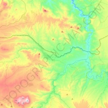 Topografische kaart Dehesas de Guadix, hoogte, reliëf