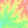 Topografische kaart Ajuricaba, hoogte, reliëf