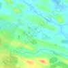 Topografische kaart Gorteen, hoogte, reliëf