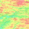Topografische kaart Vallons-de-l'Erdre, hoogte, reliëf