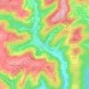 Topografische kaart Linden, hoogte, reliëf