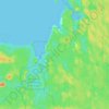Topografische kaart Port Clements, hoogte, reliëf