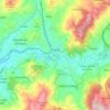 Topografische kaart Vizela, hoogte, reliëf