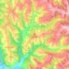 Topografische kaart La Marsaille, hoogte, reliëf