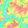 Topografische kaart Hollstadt, hoogte, reliëf