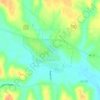 Topografische kaart Eustis, hoogte, reliëf