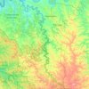 Topografische kaart Rio San Antonio, hoogte, reliëf
