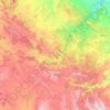 Topografische kaart Cuencas Mineras, hoogte, reliëf