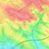 Topografische kaart Rouffiac-Tolosan, hoogte, reliëf