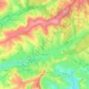 Topografische kaart Rocquigny, hoogte, reliëf