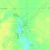 Topografische kaart Ithaca, hoogte, reliëf