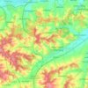 Topografische kaart 84066, hoogte, reliëf