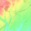 Topografische kaart Gordaliza del Pino, hoogte, reliëf