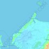 Topografische kaart Kuala Penyu, hoogte, reliëf