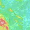 Topografische kaart Općina Bosiljevo, hoogte, reliëf