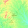 Topografische kaart Tumeremo, hoogte, reliëf
