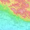 Topografische kaart Nainital, hoogte, reliëf
