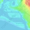 Topografische kaart Balboa Island, hoogte, reliëf