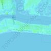 Topografische kaart Village of Atlantic Beach, hoogte, reliëf