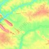 Topografische kaart Pescueza, hoogte, reliëf