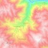 Topografische kaart Pachamarca, hoogte, reliëf