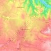 Topografische kaart Montbazens, hoogte, reliëf