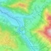 Topografische kaart Itter, hoogte, reliëf