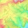Topografische kaart Fürstenau, hoogte, reliëf