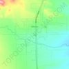 Topografische kaart Ferron, hoogte, reliëf