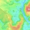 Topografische kaart Wehrda, hoogte, reliëf