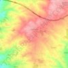 Topografische kaart Lominchar, hoogte, reliëf