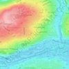Topografische kaart Gurranabraher A, hoogte, reliëf