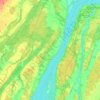 Topografische kaart Lanoraie, hoogte, reliëf