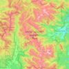 Topografische kaart Rocky Mountain National Park, hoogte, reliëf