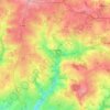 Topografische kaart La Cellette, hoogte, reliëf
