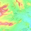 Topografische kaart la Romana, hoogte, reliëf