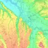 Topografische kaart Aire-sur-l'Adour, hoogte, reliëf