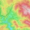 Topografische kaart Harrachov, hoogte, reliëf