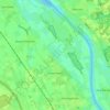 Topografische kaart Groeningen, hoogte, reliëf