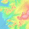 Topografische kaart Borgarbyggð, hoogte, reliëf