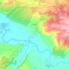 Topografische kaart Cebolla, hoogte, reliëf