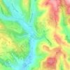 Topografische kaart Camburat, hoogte, reliëf