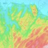 Topografische kaart Kharkutta, hoogte, reliëf
